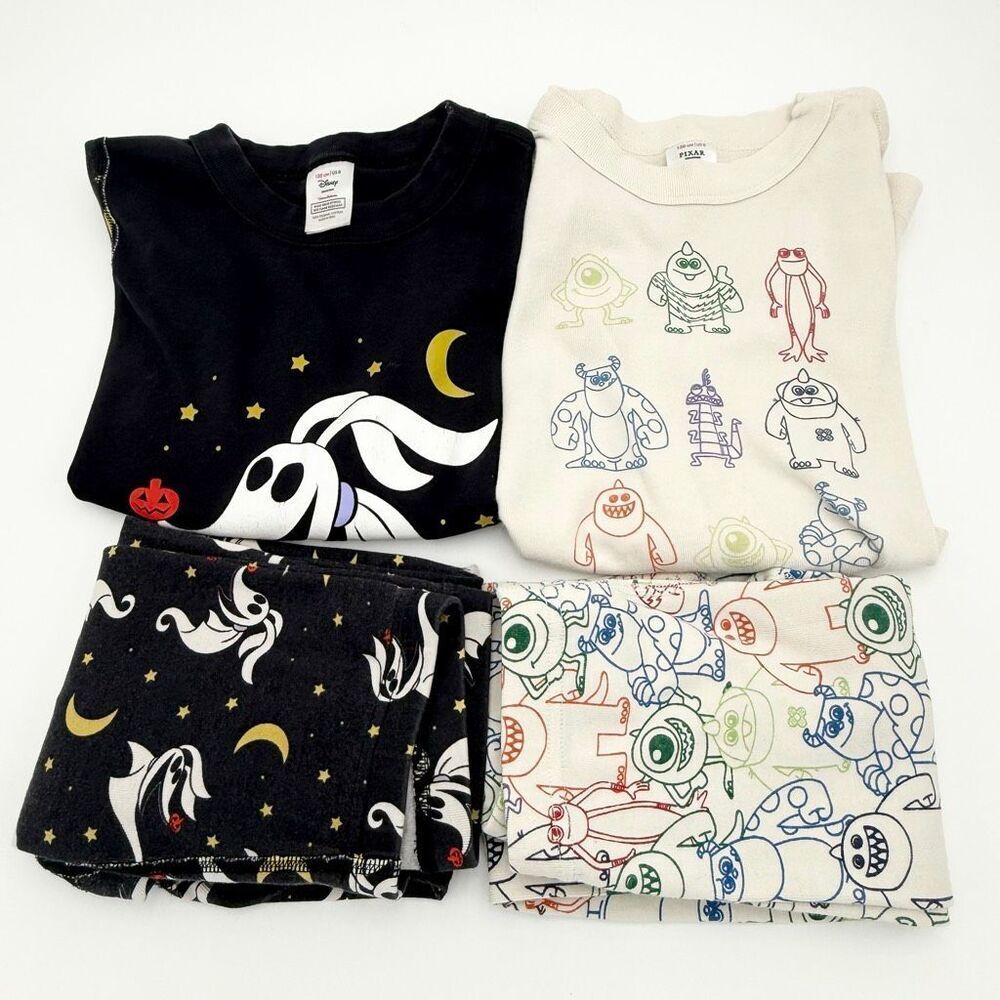 Hanna Andersson Lot of 2 Pair Long Johns Pajama Sets Disney Nightmare Before Chr